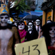 Students march on Mexico's Day of the Dead